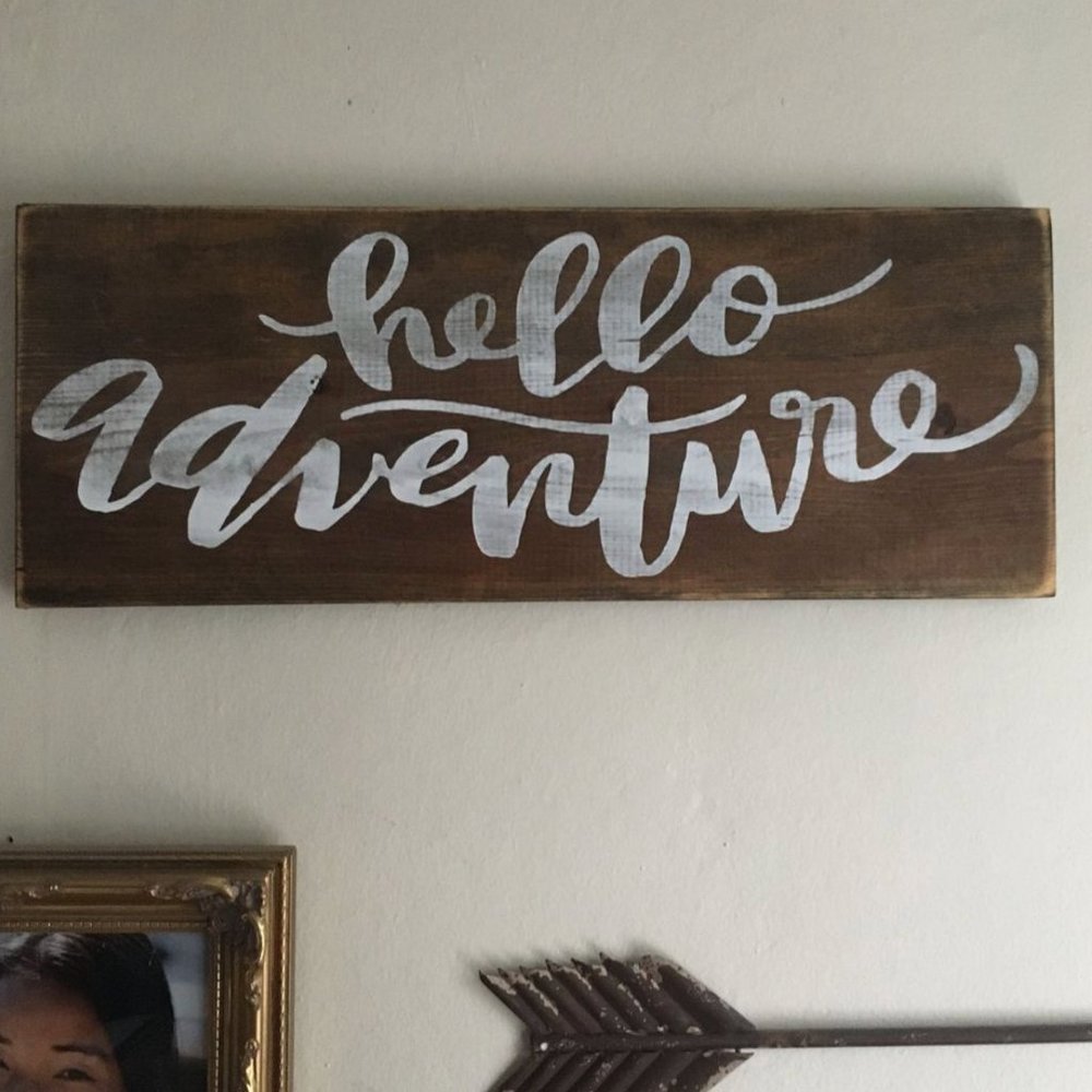 Rustic Wood Wall Art | Hand Lettered | Farmhouse